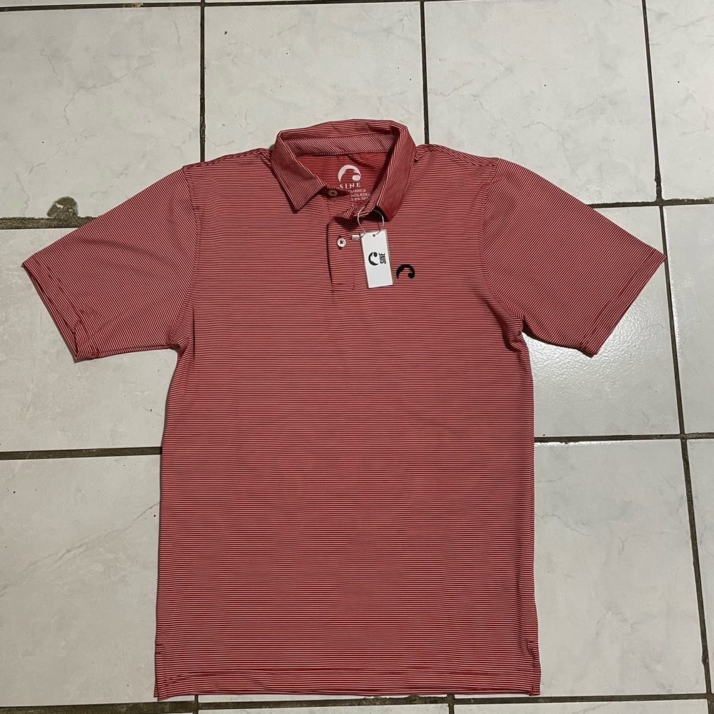 Vineyard Sine Destin Stripe Polo Shirt